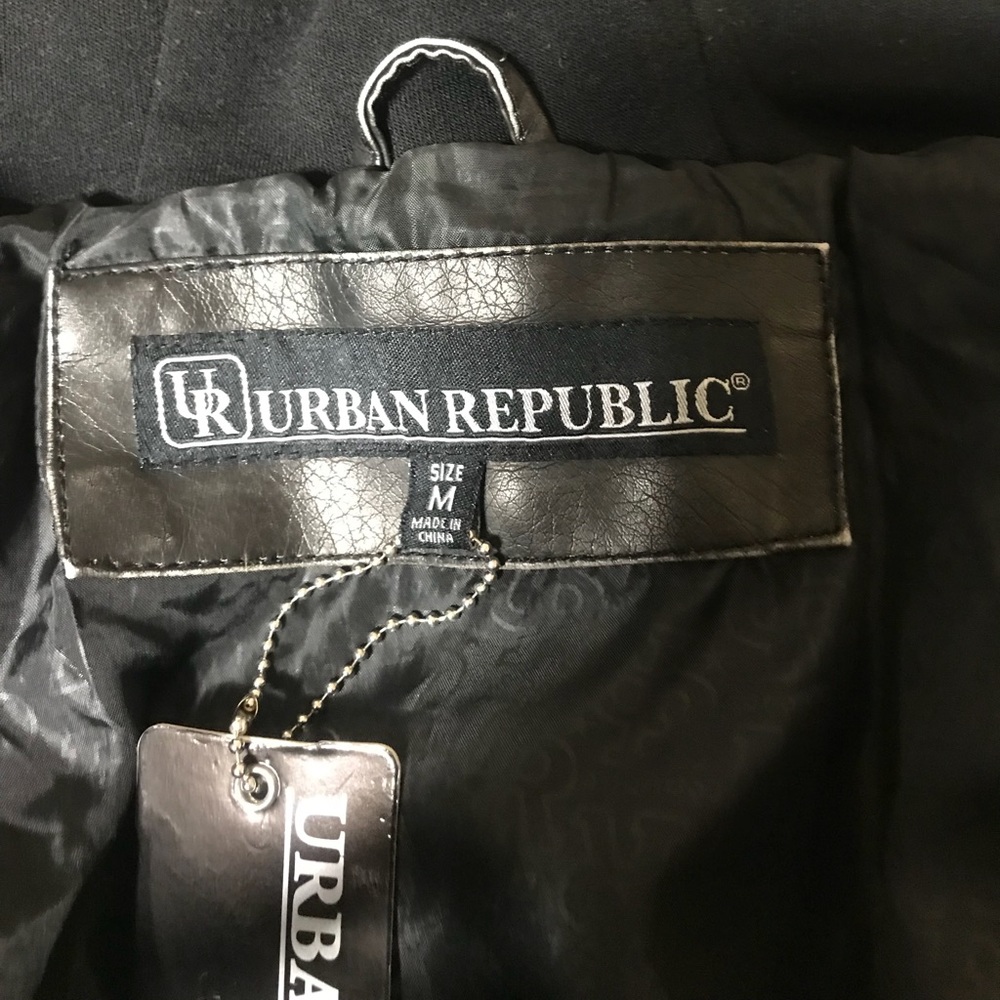 Men’s vintage looking synthetic leathers jacket